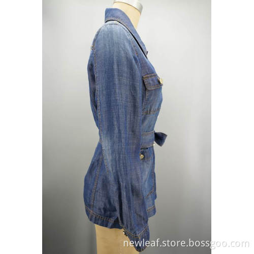 Ladies Belted Shirt Jacket